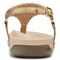 Vionic Rest Kirra - Women's Supportive Sandals - Gold Perf Metallic - 5 back view