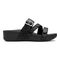 Vionic Pacific Rio - Women's Adjustable Platform Sandal - 4 right view Black Snake