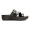 Vionic Pacific Rio - Women's Adjustable Platform Sandal - Black Lizard - 4 right view