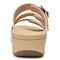 Vionic Pacific Rio - Women's Adjustable Platform Sandal - Cream Woven - 5 back view