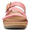 Vionic Pacific Rio - Women's Adjustable Platform Sandal - Coral Woven - 6 front view