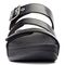Vionic Pacific Rio - Women's Adjustable Platform Sandal - Black Lizard - 6 front view