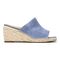 Vionic Tulum Kadyn - Women's Wedge Slip-on Sandal - 4 right view Blue