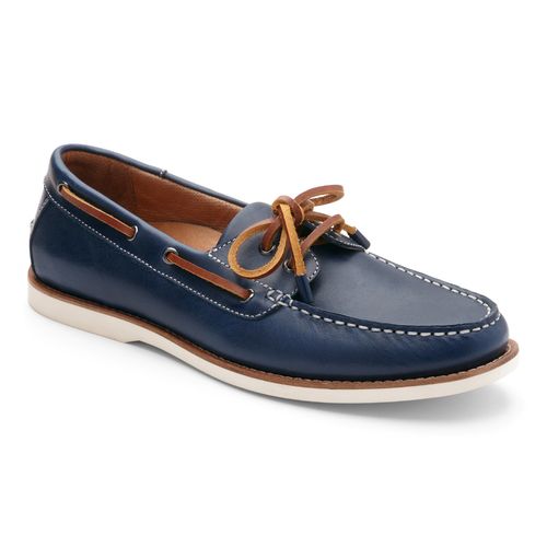 Vionic Spring Lloyd - Men's Supportive Boat Shoe - 1 main view Navy