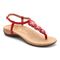 Vionic Rest Paulie- Women's T-strap Supportive Sandal - 1 main view Red