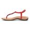 Vionic Rest Paulie- Women's T-strap Supportive Sandal - 2 left view Red