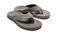 OluKai Pikoi Men's Leather Beach Sandals - Charcoal / Charcoal - Pair