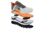 Spira CloudWalker Men's Athletic Walking Shoe with Springs - White / Dark Grey / Orange - BlowUp