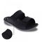 Revere Durban Slide Sandal - Men's - Oiled Black - Strap Detail
