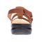 Revere Toledo Backstrap Leather Sandals - on Sale - Women's - Cognac - Rear