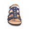 Revere Toledo - Women's Backstrap Sandal - Navy Snake/Blue