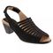 Trotters Minnie Women's Heeled Sandal - Black Nu - main
