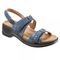 Trotters Newton Women's Adjustable Strap Sandal - Blue - main