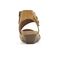 Rockport Cobb Hill Hollywood Cuff Sandal - Amber Leather - Left Side