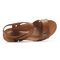 Rockport Cobb Hill Hollywood Pleated Women's T Strap Sandal - Tan Leather - Top