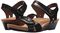 Rockport Cobb Hill Hollywood Pleated Women's T Strap Sandal - Black Leather