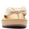 Vionic Arabella Women's Wedge Toe Post Sandals - Champagne - 6 front view