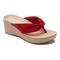 Vionic Arabella Women's Wedge Toe Post Sandals - Cherry - 1 main view