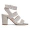 Vionic Perk Blaire - Women's Strappy Heel - Light Grey Suede 4 right view