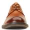 Vionic Bowery Graham - Men's Supportive Oxford - Dark-Tan-Leather - 6 front view