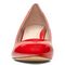 Vionic Madison Mia - Women's Block Heel Pump - Cherry Patent - 6 front view