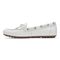 Vionic Honor Virginia - Women's Supportive Boat Shoe - White Leather - 2 left view