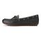 Vionic Honor Virginia - Women's Supportive Boat Shoe - Black-Leather - 2 left view
