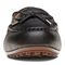 Vionic Honor Virginia - Women's Supportive Boat Shoe - Black-Leather - 6 front view
