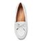 Vionic Honor Virginia - Women's Supportive Boat Shoe - White Leather - 3 top view