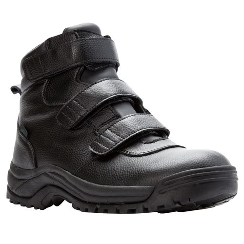 Propet Cliff Walker Tall Strap Mens Boots A5500 - Black - angle view - main