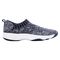 Propet Wash N Wear SlipOn Knit Womens Slip Resistant - Navy/White - out-step view