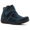 Propet Delaney Strap Women's Hook & Loop Boots - Navy - Angle