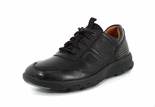 Rockport Let's Walk Men's Ubal Comfort Shoe - Black Leather