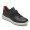 Rockport Let's Walk Women's Slip-On - Comfort Shoe - Black Leather - Angle