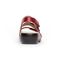 Aravon Power Comfort 3 Strap Women's Sandal - Rio Red Leather - Left Side
