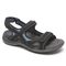 Aravon Rev 3 Strap - Women's Comfort Sandal - Black - Angle