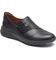 Rockport Let's Walk High-Vamp Slip-On - Women's Comfort Shoe - slipon 1 Black Leather