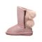 Bearpaw Boshie Toddler Suede Boot - 1669T  636 - Pink Glitter - Side View