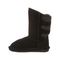 Bearpaw Boshie Youth - Kids' Suede Boots - 1669Y  911 - Black Neverwet - Side View