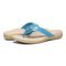 Vionic Tide Aloe Women's Orthotic Sandals - Lake Blue - pair left angle