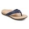Vionic Tide Aloe Women's Orthotic Sandals - Navy Leather - 1 profile view
