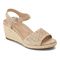 Vionic Ariel Women's Wedge Supportive Sandal - Nude - 1 main view