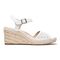 Vionic Ariel Women's Wedge Supportive Sandal - White Leather - 4 right view