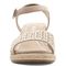 Vionic Ariel Women's Wedge Supportive Sandal - Nude - 6 front view