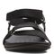 Vionic Candace Women's Adjustable Strap Sandal - Black - 6 front view