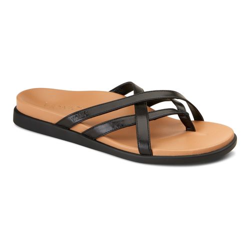 leather flip flops with arch support