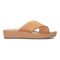 Vionic Hayden Women's Platform Slip-on Sandal - Toffee Suede - 4 right view