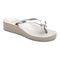 Vionic Bondi Wedge Women's Toe Post Sandal - Silver 1 main view