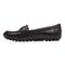 Vionic Hilo Women's Supportive Moccasin - Black-Leather 2 left view