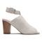 Vionic Kaia Women's Stacked Heel Sandal - Light Grey - 4 right view